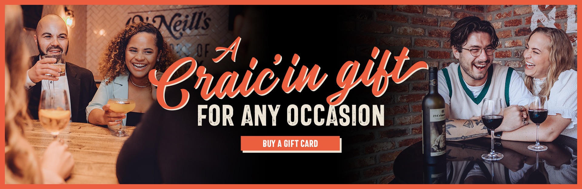 O’Neill’s Pub Christmas Gift Cards at O'Neills Wardour St in London