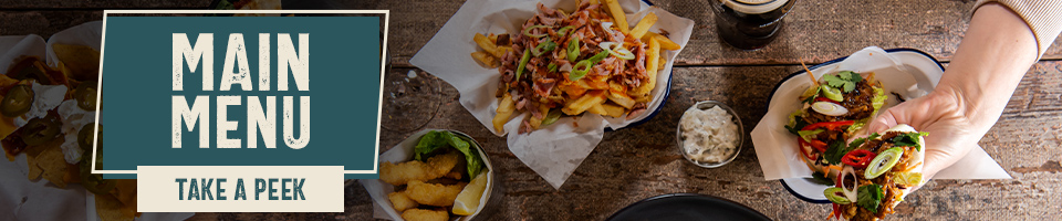 Discover our new pub food menu